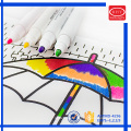 2016 New design assorted colors dual tips fabric medium drawing marker